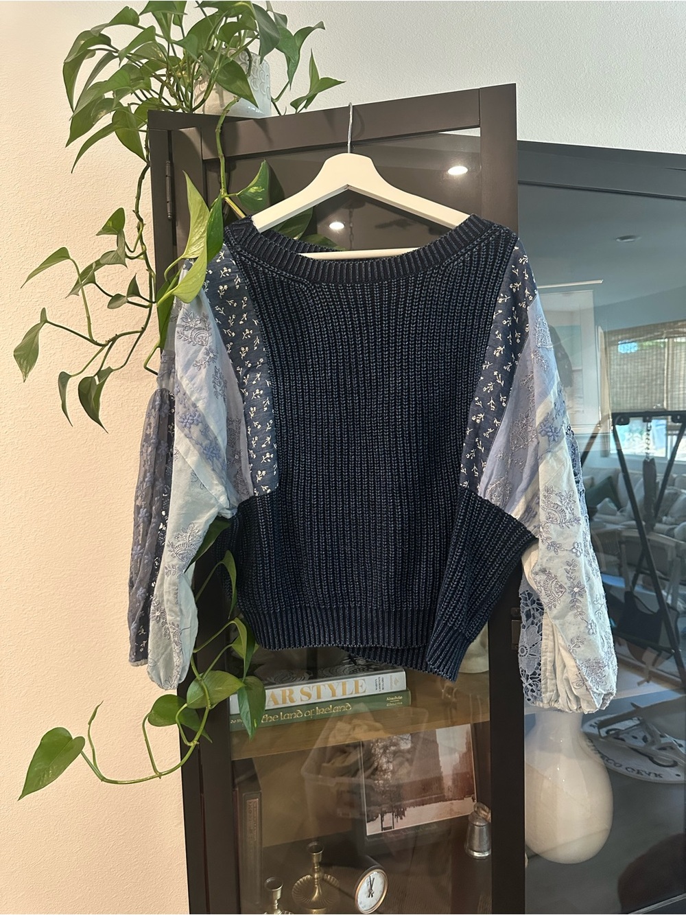 PILCRO Anthropologie Patchwork Sweater size M